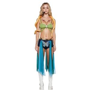 DOLLS KILL SERVIN' SNAKE CHARMER COSTUME SET